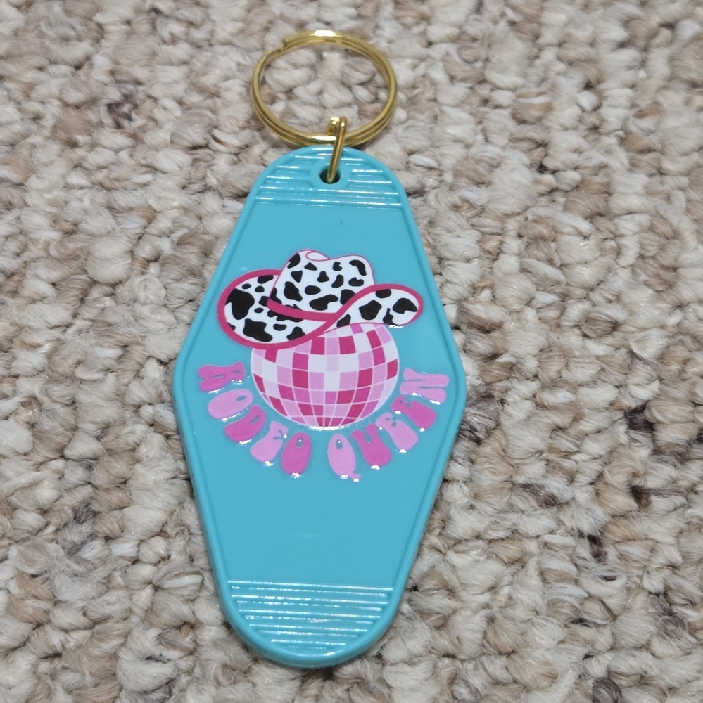 Hand Crafted Turquoise Rodeo Queen Key Holder